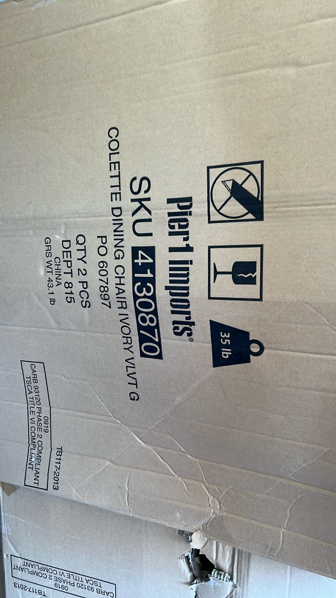 White Dinning Chairs Brand New