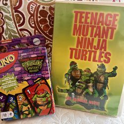 Teenage mutant ninja Turtles Uno playing cards, comes original movie DVD