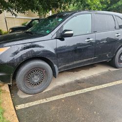 2009 Acura Mdx Black Seven Seater With 230,000 Miles Runs And Drive Good Need Front Wheel Bearings