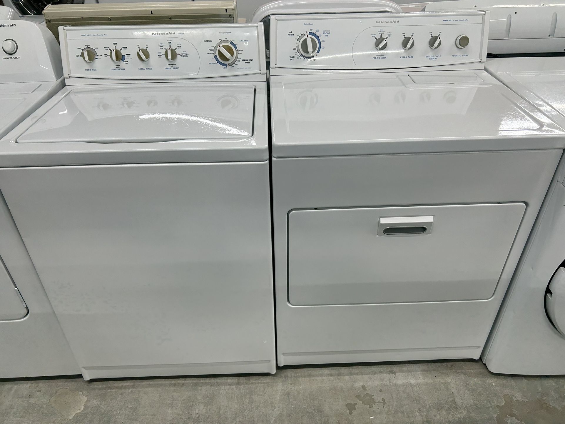 Matching Kitchen Aid Washer Dryer Set