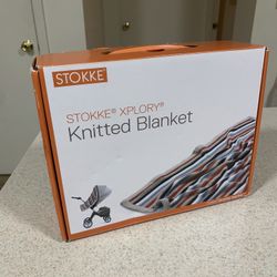 stokke xplory stroller blanket Knitted  - Red Multi