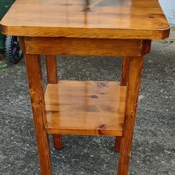 Vintage Wooden Side Table 