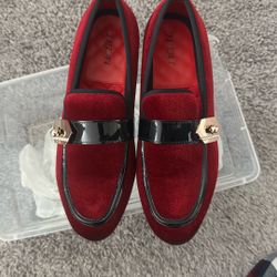 Burgundy Dress Shoes Men Size 8
