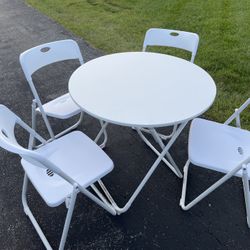 Dining Table With Four Chairs Set