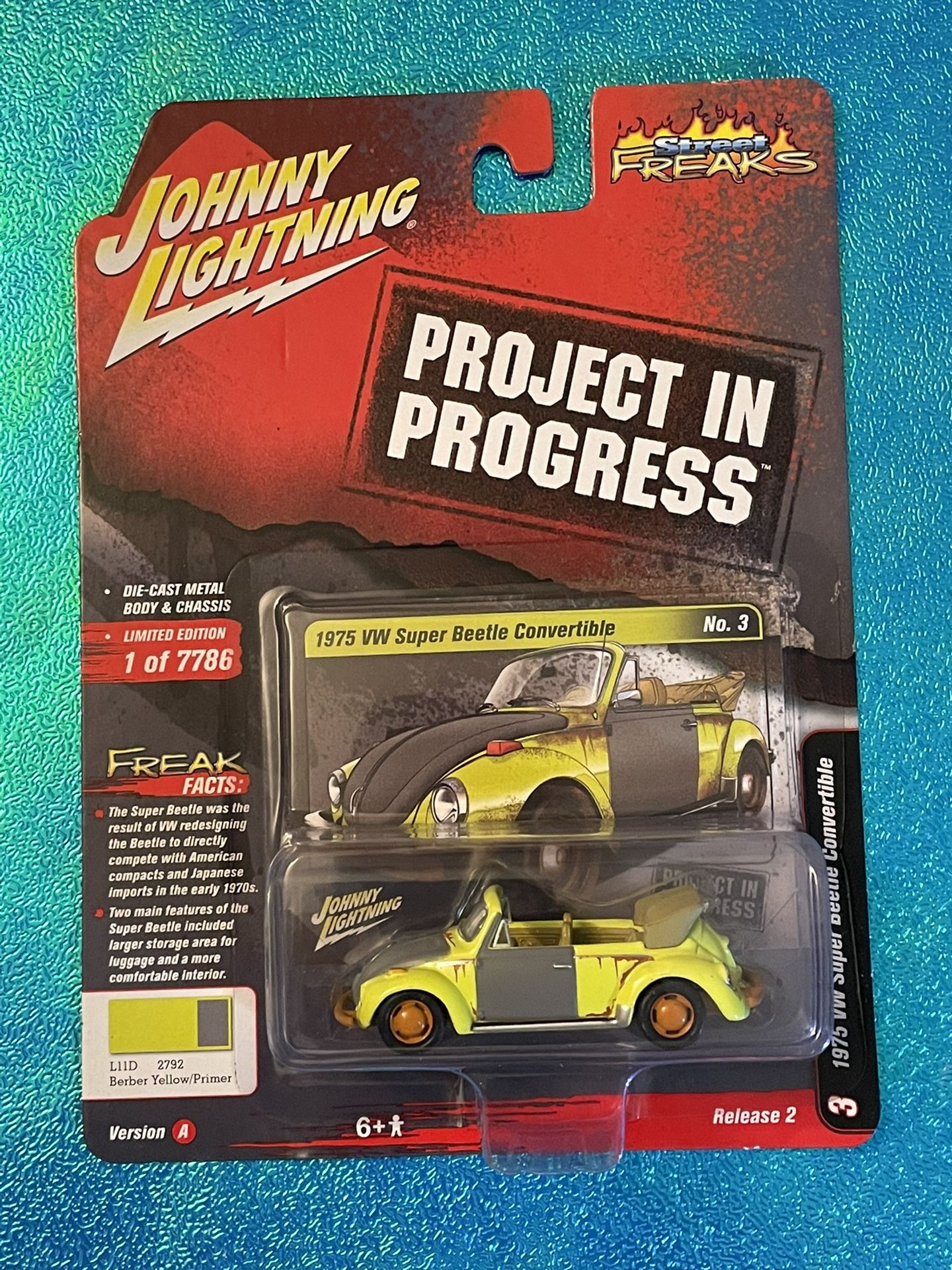 Johnny Lightning Street Freaks Projects In Progress 1975 VW Super Beetle Covert