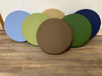 Round Classroom Floor Cushions, 15” Diameter, 6 Cushions in a Set,  Brand New