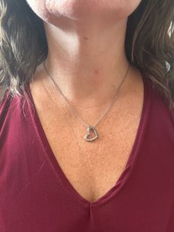 Heart necklace with Bible verse