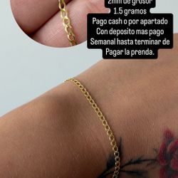 Cuban Link Gold 14k Bracelet Italian Gold