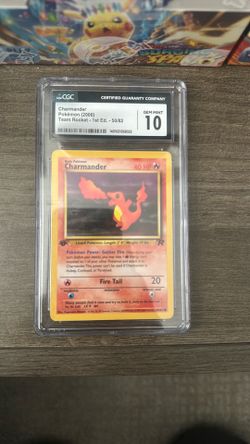 CGC 10 First Edition Team Rockets Charmander