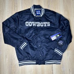 Dallas Cowboys Football Bomber Jacket Men's  LRG Navy Blue NWT Ultra Game NFL