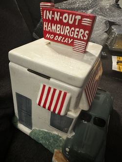 In-N-Out Burger Ceramic Drive Thru Cookie Jar