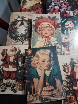 Retro Christmas  Postcards (all 86 for $20)