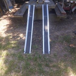 Aluminum Ramps For Lawn Mower Or Scutter 