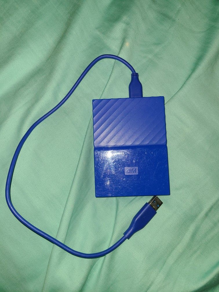 WD 1TB Blue My Passport Portable External Hard Drive - USB 3.0