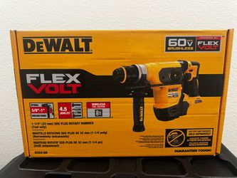 DEWALT FLEXVOLT 60V MAX Cordless 1-1/4 in. SDS Plus Rotary Hammer (Tool Only). New