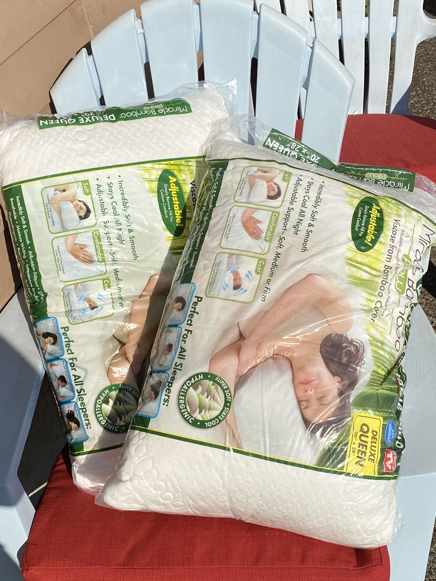 2 Bamboo Miracle Pillows