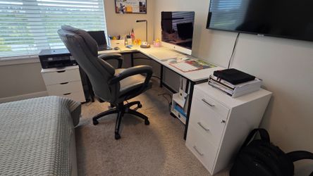 Desk and chair