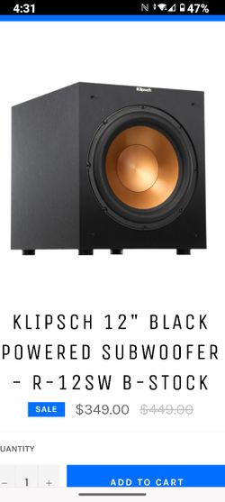 12-in Front Firing Subwoofer
