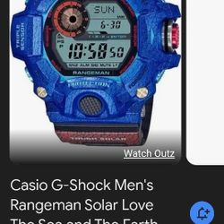 G Shock Rangeman Love The Sea And The Earth