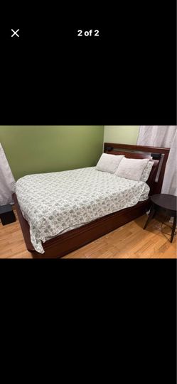 Queen Bed Frame and Mattress