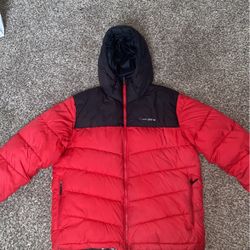 XL Red Columbia Puffer Coat (Lightly Used)