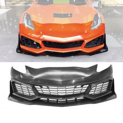 Fits 14-19 Chevy Corvette C7 PP Front Bumper Conversion Kits Upgrade To 2019 ZR1