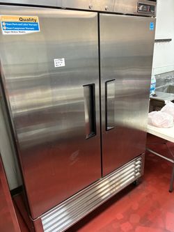 Commercial double door freezer