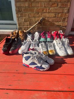 9 Pair Sneaker Lot - Jordans, Nike, New Balance + More