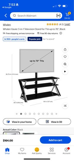 Glass TV stand