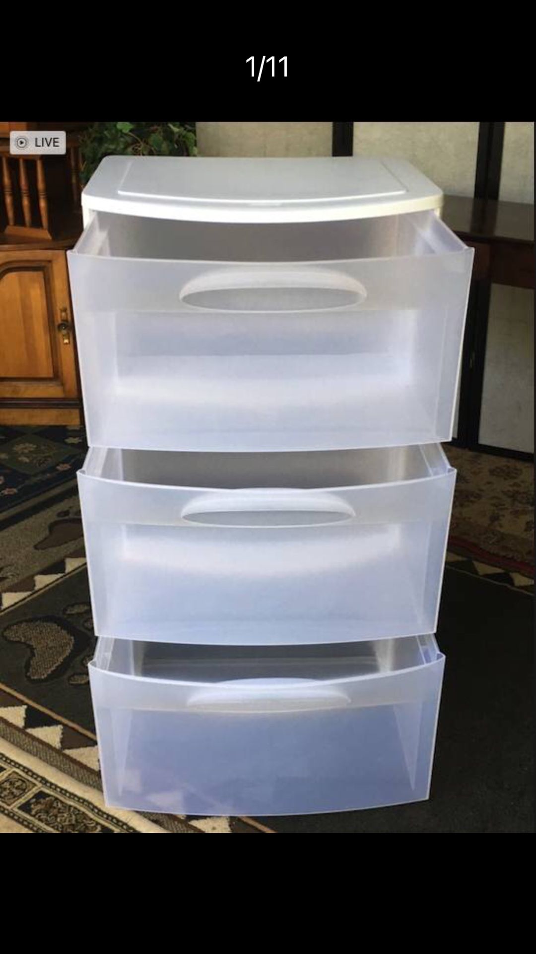 Large Storage Drawers like new - 37"H x 22"W x 20"D 