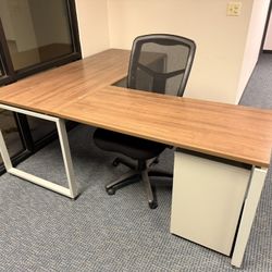 Office Angle Desk + Chair 