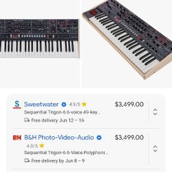 Sequential Trigon 6 Keyboard