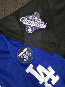 KERSHAW KIKE MUNCY 2025 WORLD CHAMPIONS DODGERS JERSEY $50. CASH PLEASE!!