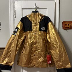 Supreme x The North Face Metallic Mountain Parka ‘Gold’ | Size L