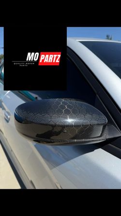 Dodge Charger Honeycomb Carbon fiber mirror caps