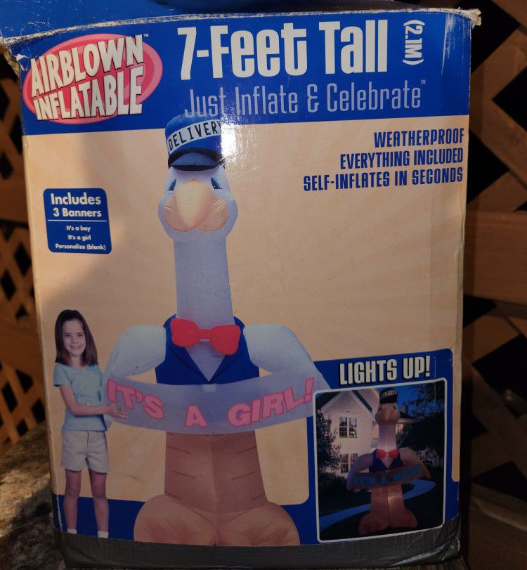 Inflatable stork For Expecting Mom $20 Obo