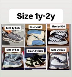 Jordan’s Nikes asics vans 1y 1.5y 2y