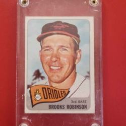 Brooks Robinson 1965 baseball card.