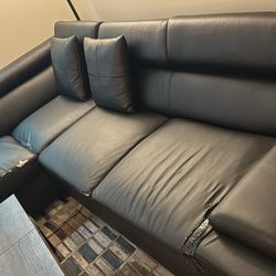 Leather L Shape Couch