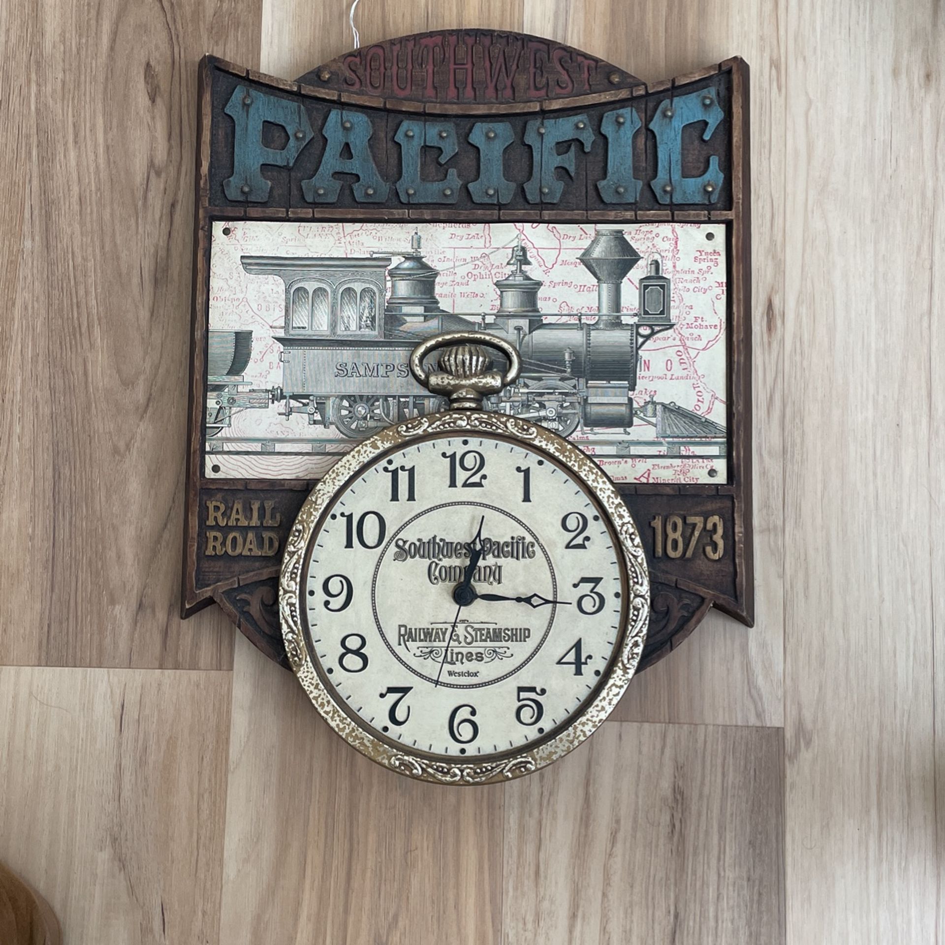 Westclox Southwest Pacific Company Wall Clock