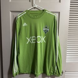 MLS Seattle Sounders FC Xbox Adidas Long Sleeve T-shirt Size Large 