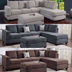 Sectional Sofa With Ottoman In Offer 🔥🔥🔥