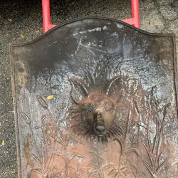 Heavy Cast iron Fox Fireback