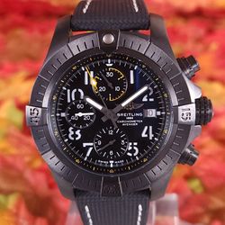 Breitling Avenger Night Mission 45 Chronograph Black Dial Titanium Watch V13317