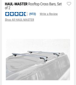 Haul Master Universal Aluminum Cross Bars for roof rack