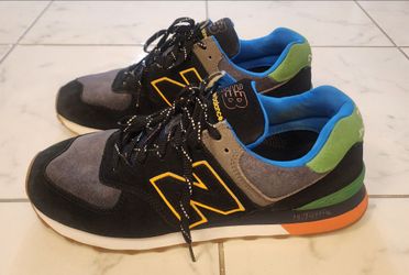 New Balance 574 'Black Varsity Green' Sneakers Size 10.5 Men's