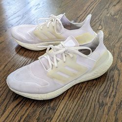 Adidas UltraBoost 22 triple white men's primeknit parley 11 running shoe sneakers
