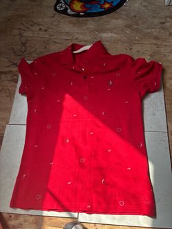 Moncler Red Polo Shirt