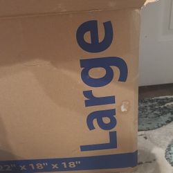 Large Box With Clothes 