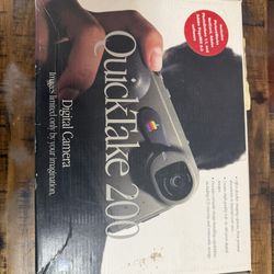 Apple QuickTake 200 Point & Shoot Digital Camera Gray LCD w/ Accessories
